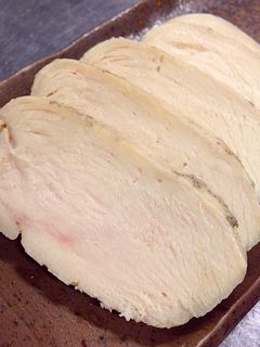 超簡単♡胸肉でレンチン蒸し鶏-レシピのメイン写真