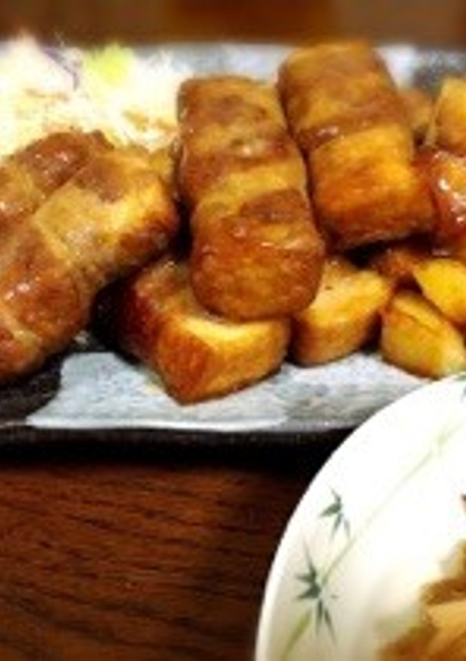 豚肉と厚揚げ巻き巻き-レシピのメイン写真
