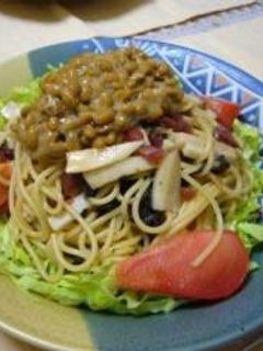 サッパリ!★納豆サラダパスタ梅しそ風★-レシピのメイン写真