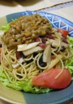 サッパリ！★納豆サラダパスタ梅しそ風★-レシピのメイン写真