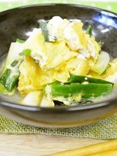 わけぎと油揚げの卵とじ-レシピのメイン写真