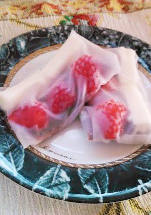 生チョコ★苺★クリームチーズの生春巻き-レシピのメイン写真