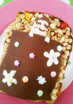 *フルグラチョコバナナちゃんトースト*-レシピのメイン写真