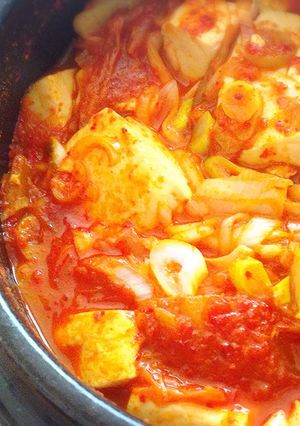 キムチ豆腐チゲ-レシピのメイン写真