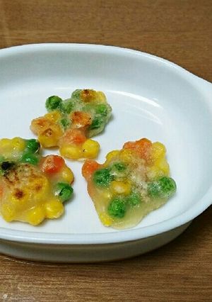 離乳食に☆ミックスベジタブルだけのおやき-レシピのメイン写真