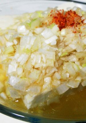 旦那もウナル！韓国風ねぎ塩冷や奴♬*゜-レシピのメイン写真