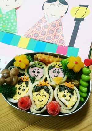 イベントに★アレンジ可能★おひなさま弁当-レシピのメイン写真