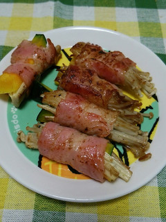 えのきとかぼちゃのベーコン巻き-レシピのメイン写真