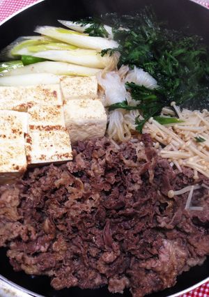 簡単！フライパンですき焼き風-レシピのメイン写真
