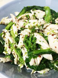 菜の花と鶏胸肉のマスタード和え-レシピのメイン写真