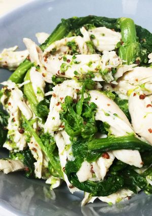 菜の花と鶏胸肉のマスタード和え-レシピのメイン写真