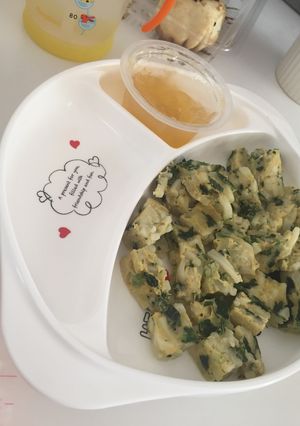 ☆手づかみ離乳食☆卵とうどんの茶碗蒸し風-レシピのメイン写真