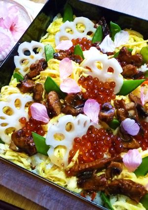 簡単に時短短縮!雛祭り&お祝いちらし寿司-レシピのメイン写真