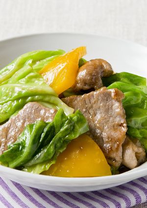 春キャベツと豚モモ肉の味噌炒め-レシピのメイン写真