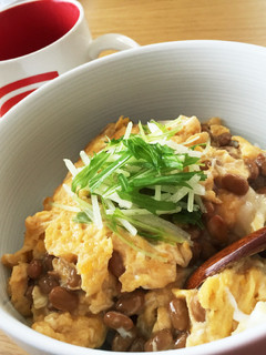 ふわふわ♡納豆玉子丼ぶり-レシピのメイン写真