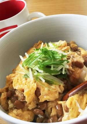 ふわふわ♡納豆玉子丼ぶり-レシピのメイン写真