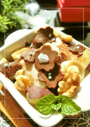 トロっと生チョコ✰ごま豆腐芋バナナ焼き-レシピのメイン写真