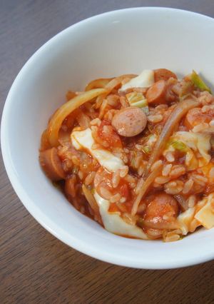 キャベツ・玉ねぎたっぷりトマトリゾット-レシピのメイン写真