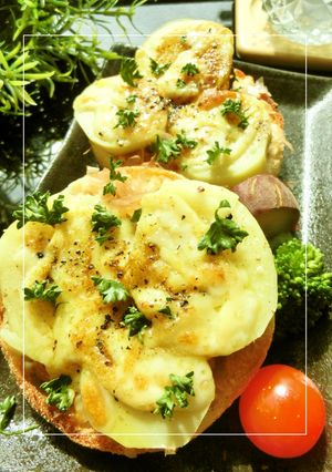 じゃが芋のおかかカレートースト-レシピのメイン写真