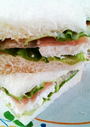 ピリリと山葵風味のリコッタサンドイッチ。-レシピのメイン写真