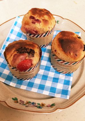 冷凍フルーツとお豆腐のマフィン-レシピのメイン写真