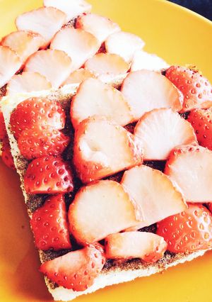 イチゴココアトースト-レシピのメイン写真