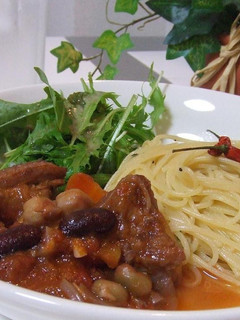 チキンと豆のトマト煮込み-レシピのメイン写真