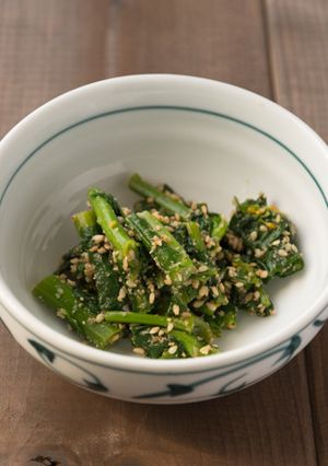 のらぼう菜　基本のごま和え-レシピのメイン写真