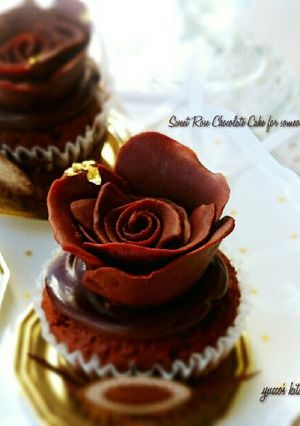 簡単✾薔薇のチョコレートケーキ-レシピのメイン写真