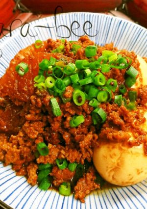 お肉ゴロゴロ♡大根と卵の甘味噌そぼろ煮-レシピのメイン写真