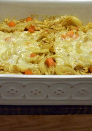 カレーマカロニグラタン☆小麦粉・牛乳不要-レシピのメイン写真