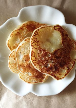 【離乳食】バナナパンケーキ(米粉版)-レシピのメイン写真
