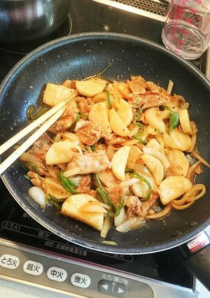 豚肉と山芋のシャキシャキ炒め-レシピのメイン写真