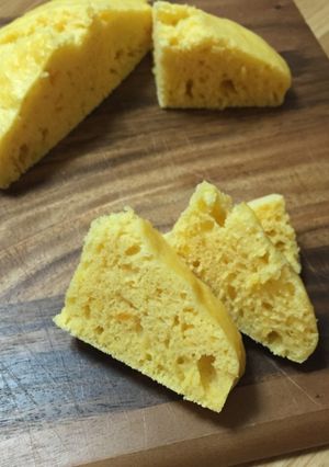 離乳食後期 りんごとサツマイモの蒸しパン-レシピのメイン写真