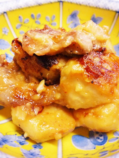さといもと豚バラのにんにく味噌炒め-レシピのメイン写真