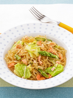 野菜と焼きたらこのヘルシーしらたきパスタ-レシピのメイン写真