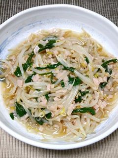 ヘルシー!もやしと魚ひき肉のあんかけ-レシピのメイン写真