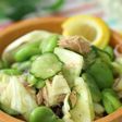 空豆のレモンドレッシングサラダ