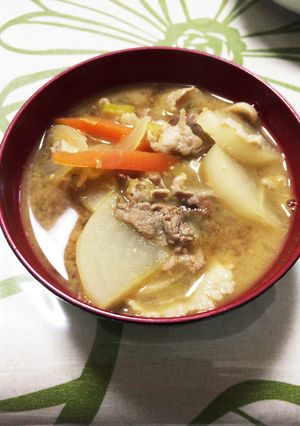 野菜味噌汁-レシピのメイン写真