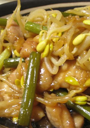 にんにくの芽と鶏肉のオイスター炒め✿-レシピのメイン写真