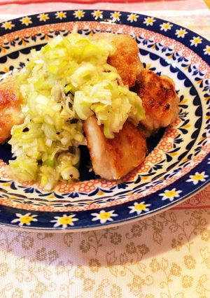 ご飯がススム♡鶏もも肉のネギ塩レモンだれ-レシピのメイン写真
