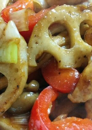 鶏肉と蓮根のオイスターソース炒め！-レシピのメイン写真