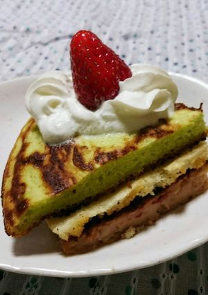 雛祭りに❤三色ホットケーキ(^^)-レシピのメイン写真