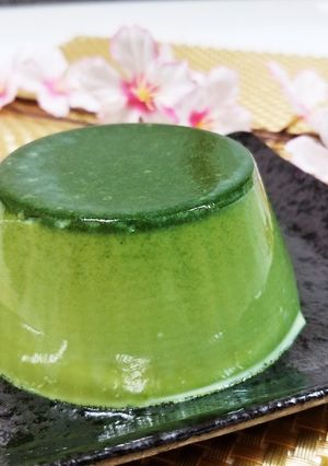 レンジで簡単♪ 抹茶プリン-レシピのメイン写真