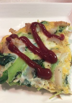 栄養満点 ちくわでボリュームUPオムレツ-レシピのメイン写真