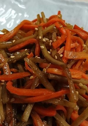 簡単☆甘くて美味しいきんぴら!!!-レシピのメイン写真