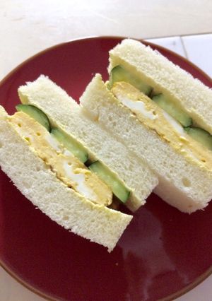 朝食に♧しっとりたまご焼きサンドイッチ♧-レシピのメイン写真