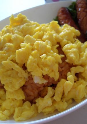 チーズ入りエッグで♪オムライス-レシピのメイン写真