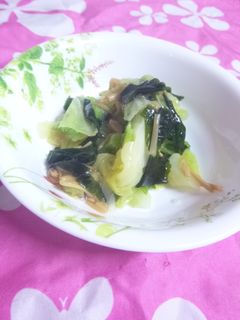 キャベツとわかめのなめたけ和え-レシピのメイン写真