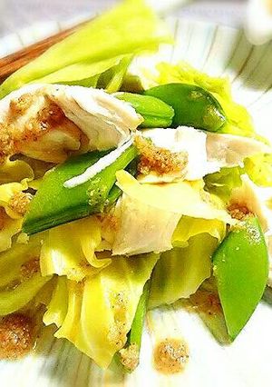 春きゃべつとスナップえんどうの温野菜-レシピのメイン写真